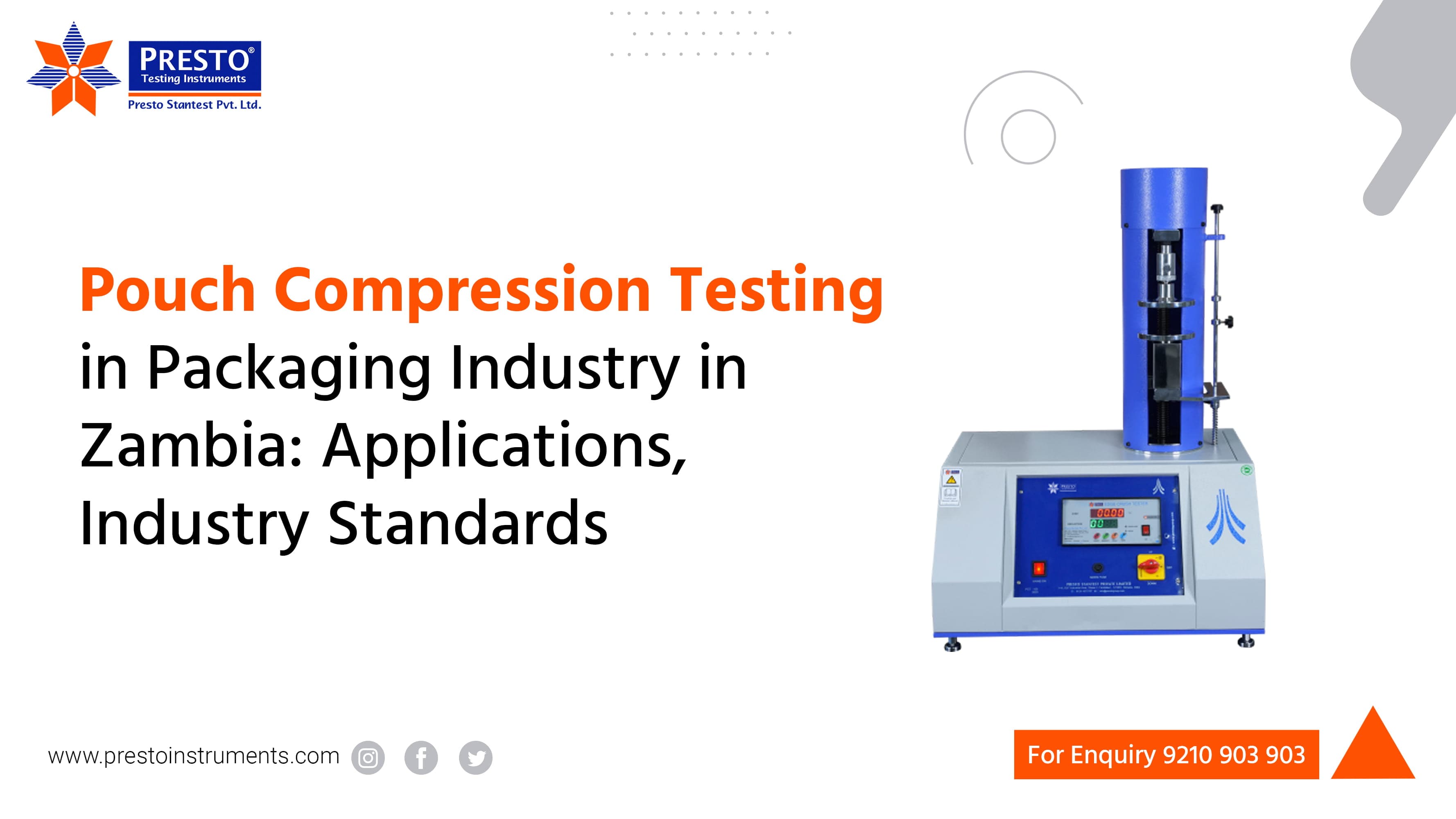 Pouch Compression Testing Machine Supplier in Zambia for the Packaging Industry