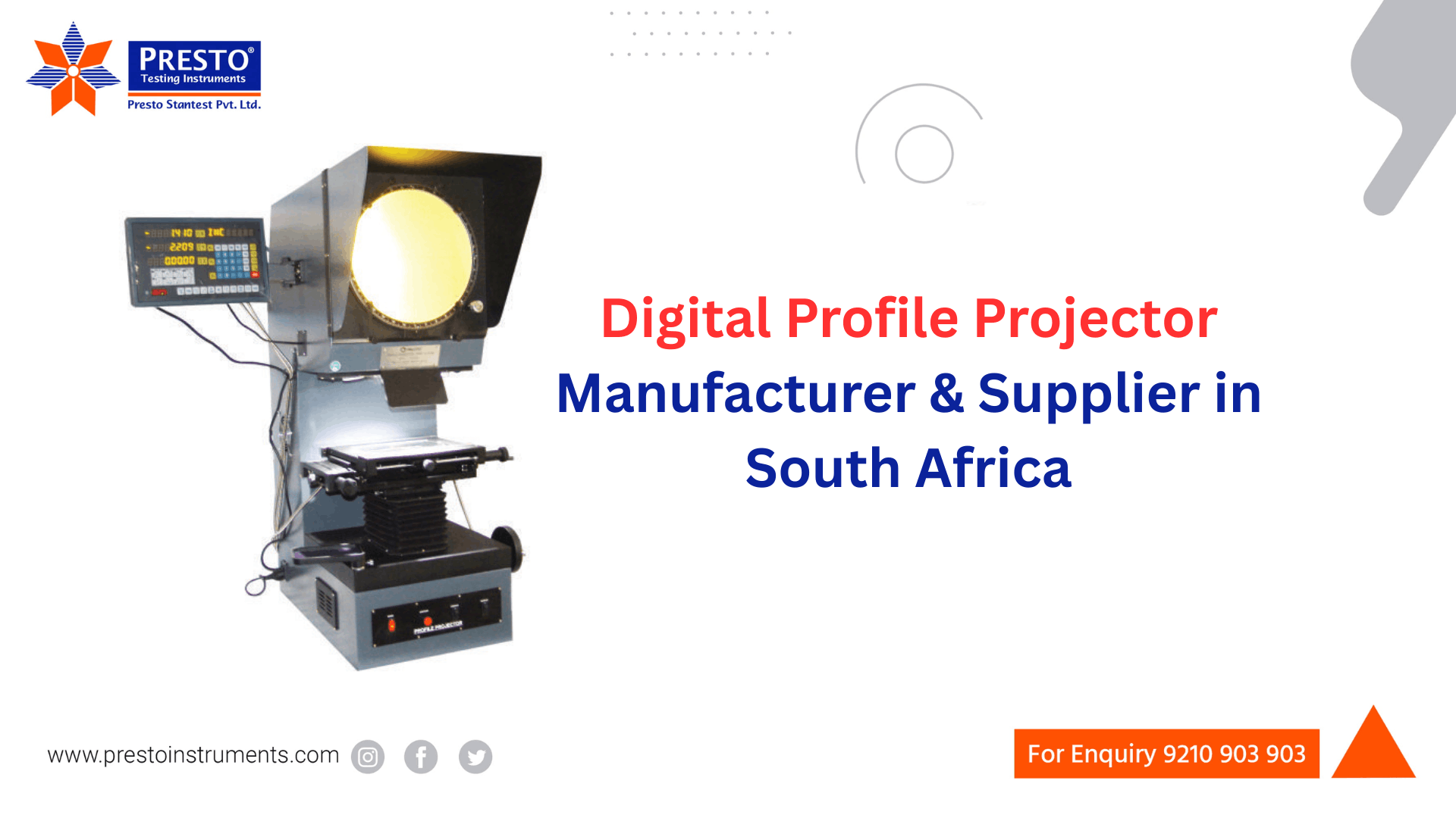 Digital Profile Projector Manufacturer & Supplier in South Africa