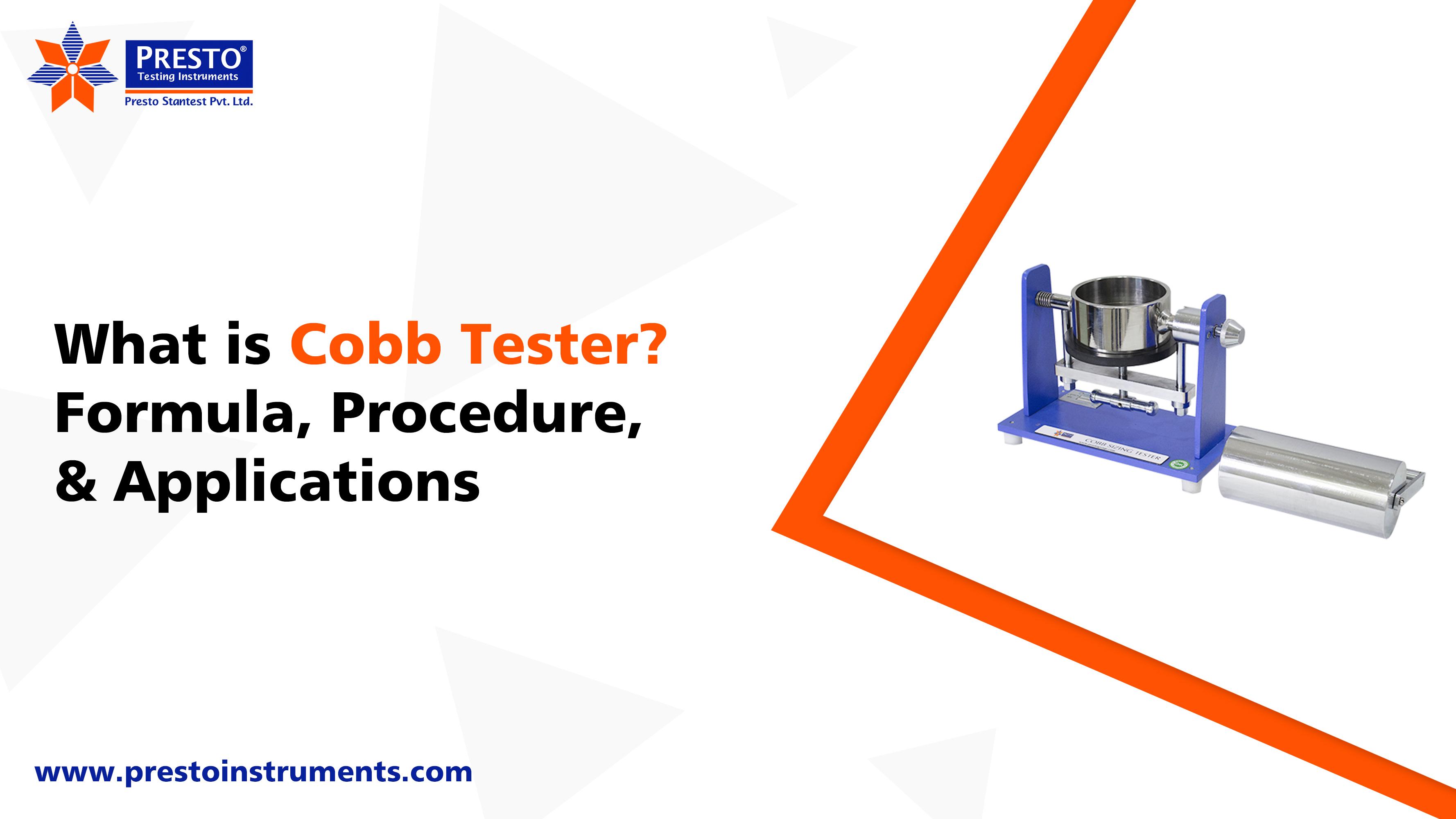 What is Cobb Tester? Formula, Procedure, & Applications
