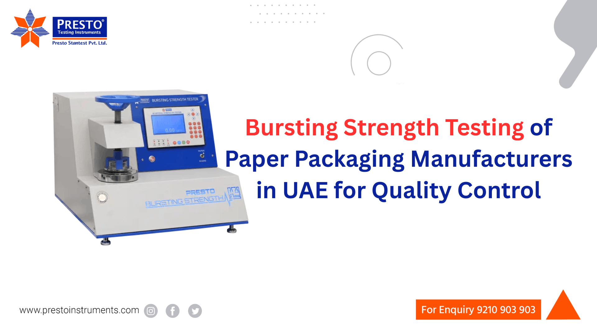 Bursting Strength Testing of Paper Packaging Manufacturers in UAE for Quality Control