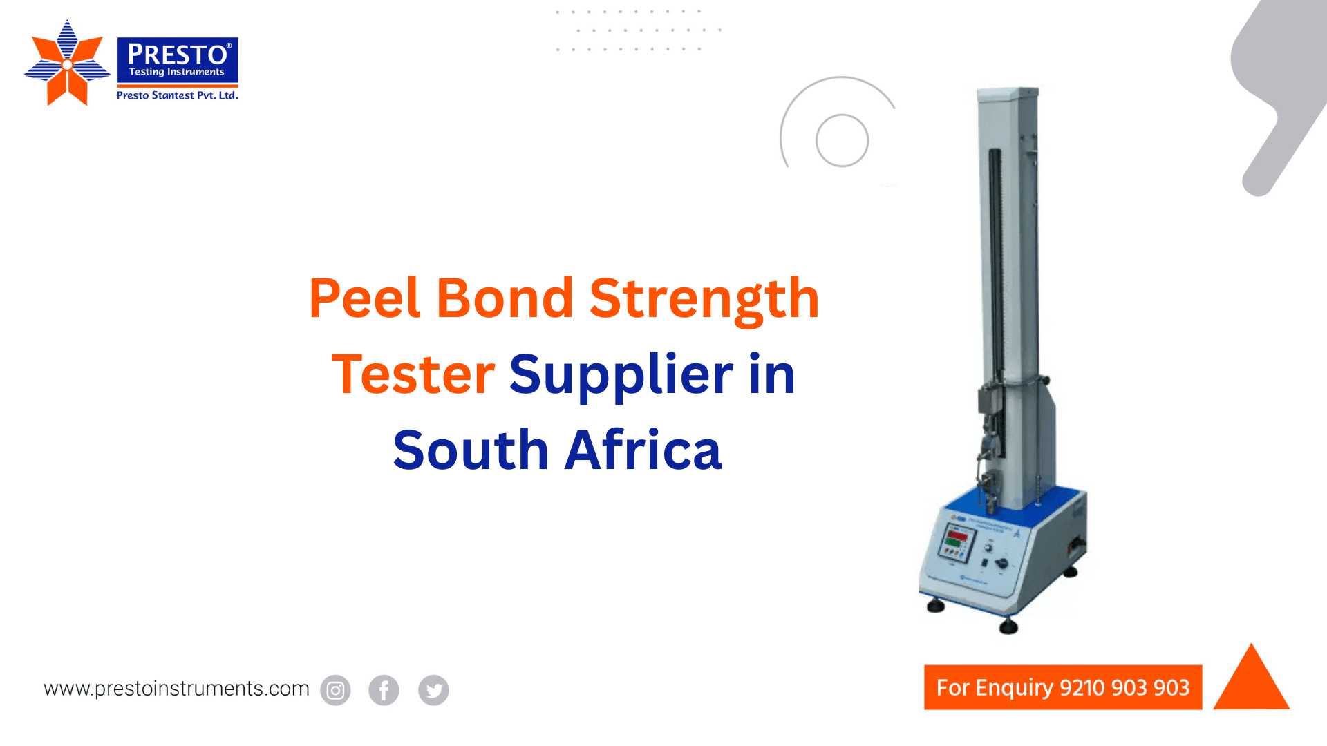 Peel Bond Strength Tester Supplier in South Africa