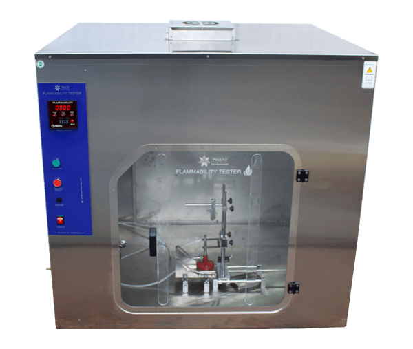 Flame Resistance Perfected by Presto’s Flammability Tester UL 94