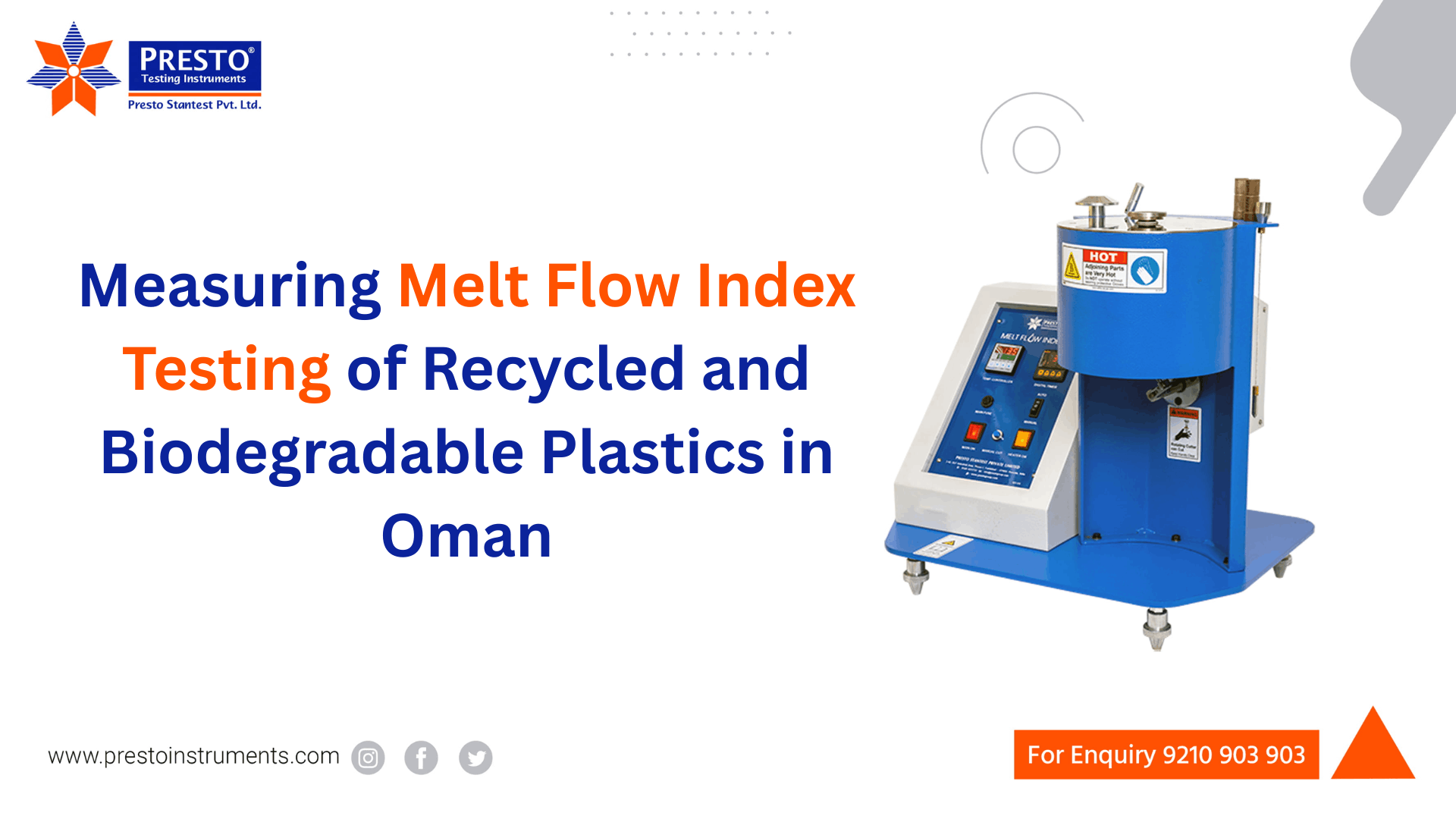 Measuring Melt Flow Index Testing of Recycled and Biodegradable Plastics in Oman