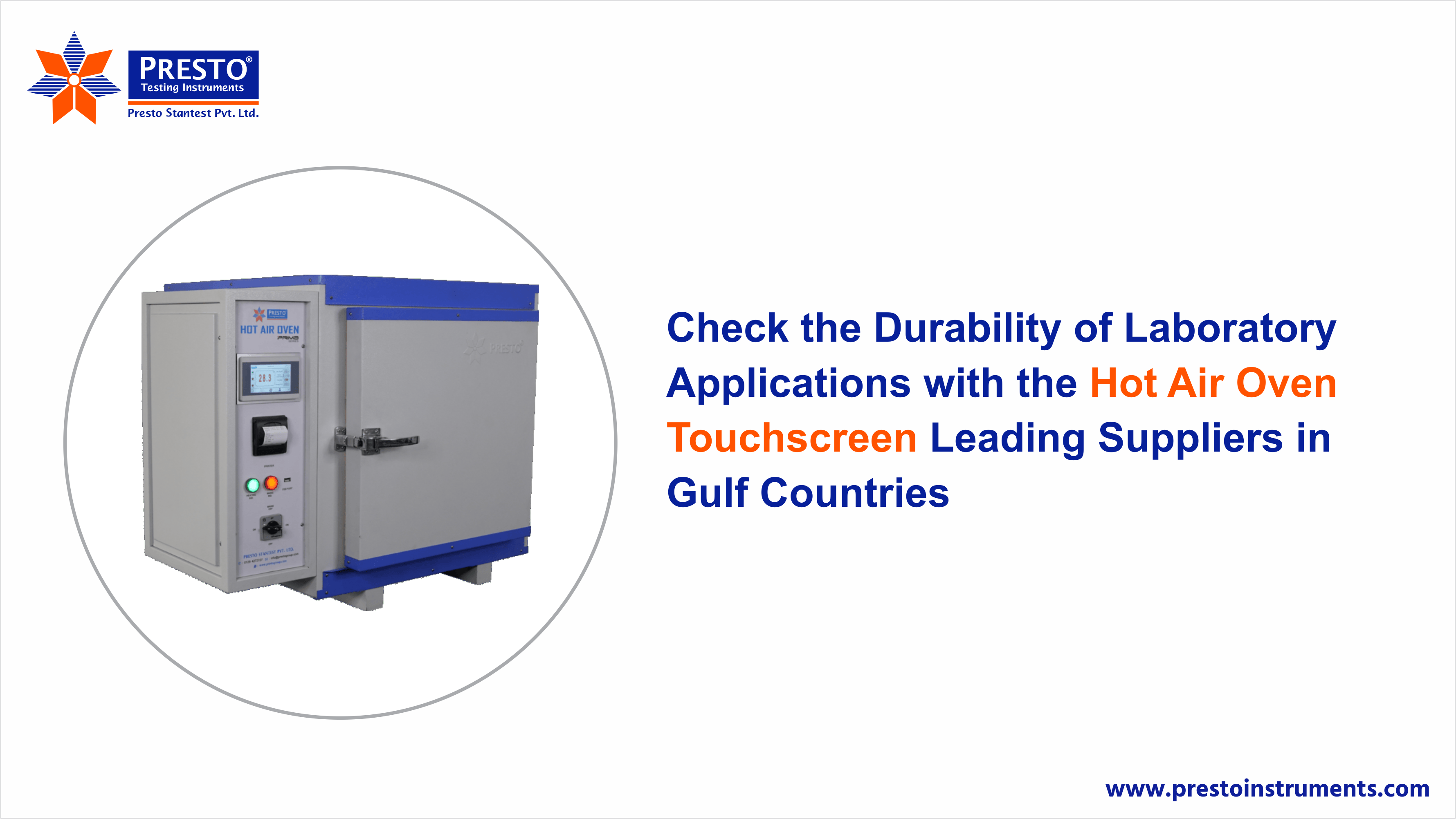 Lab Durability Testing with Hot Air Oven Touchscreen: Trusted Suppliers in Gulf Countries