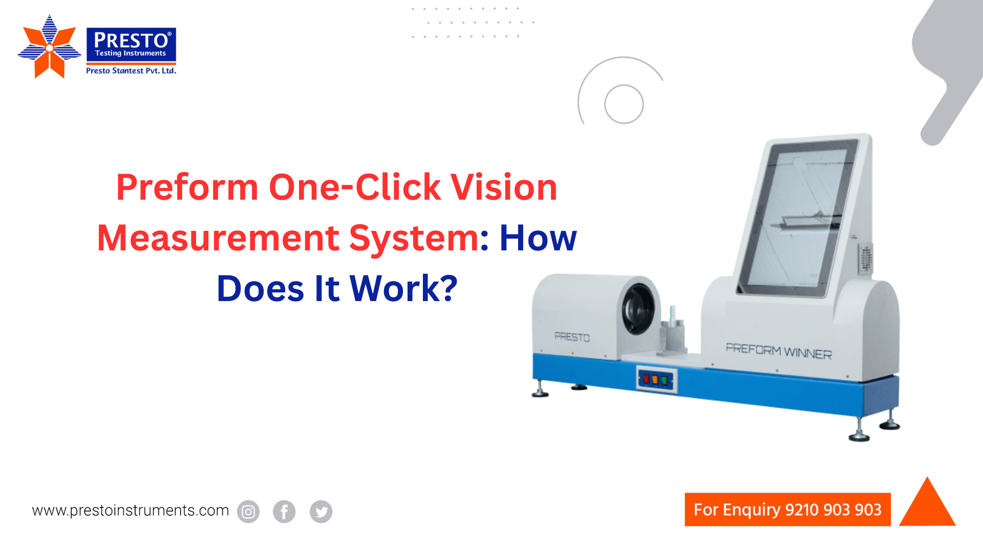 Preform One-Click Vision Measurement System: How Does It Work?