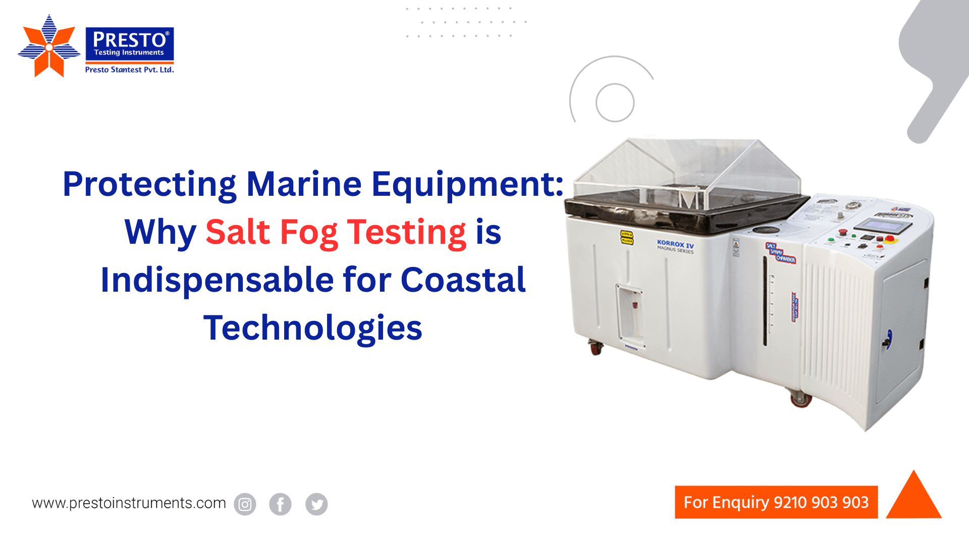 Salt Fog Chamber in Malaysia: Why Marine Equipment Needs Salt Fog Testing