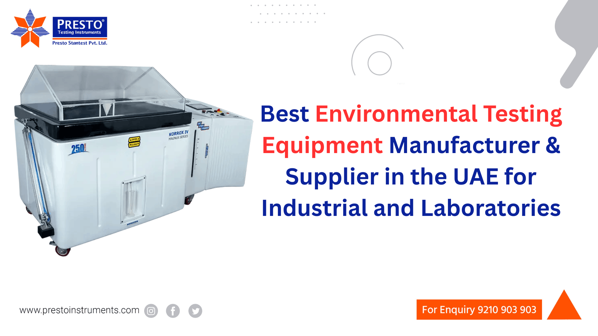 Best Environmental Testing Equipment Manufacturer & Supplier in the UAE for Industrial and Laboratories