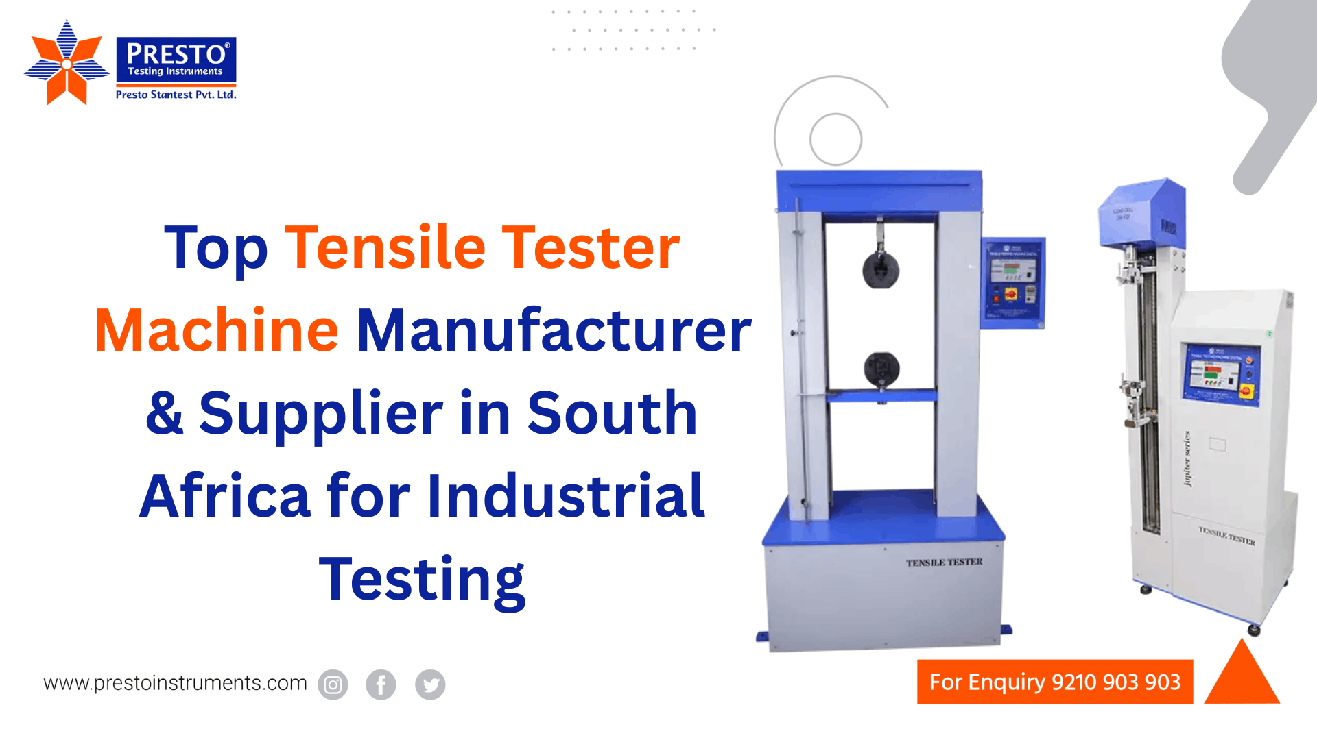 Top Tensile Tester Machine Manufacturer & Supplier in South Africa for Industrial Testing