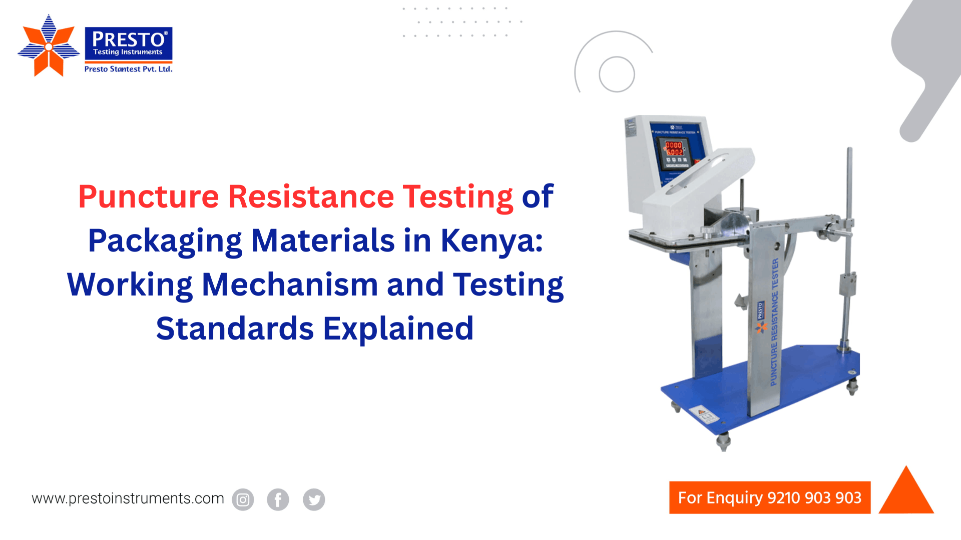 Puncture Resistance Testing Machine for Packaging Materials in Kenya